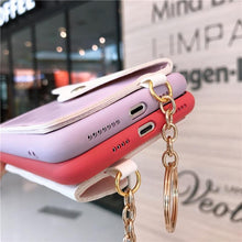 Load image into Gallery viewer, Luxury Wallet Phone Case For iPhone 13 Pro Max 11 12 Pro Max X XR XS 7 8 Plus 13 Mini Soft Silicone Handbag Card  Phone Case Wallet Compatible iPhone Bag Cover
