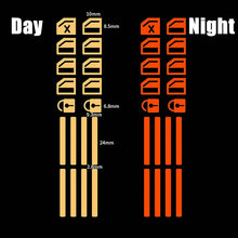 Load image into Gallery viewer, 18 pcs/set Luminous Automobile Interior Stickers Universal Car Windows Control Panel Decals Auto Door Window Lift Button Sticker
