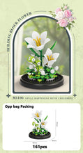 将图片加载到图库查看器，Eternal Flower Bouquet Bonsai Potted Plant Micro Building Blocks Model Home Decoration Puzzle Toys Kids Birthday Christmas Gifts
