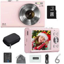 Load image into Gallery viewer, 4K Digital Camera Autofocus Vlogging Camera HD 48MP with 2.8" Large Screen Camcorder Camera for Photography for Kid Adult
