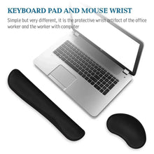 Load image into Gallery viewer, Memory Foam Wrist Rest Kit - Ergonomic Support for Keyboard &amp; Mouse
