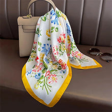 Load image into Gallery viewer, Luxury Satin Silk Square Scarf – Shawl, Hijab &amp; Fashion Wrap 2023
