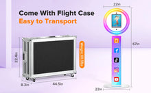 Load image into Gallery viewer, Portable iPad Photo Booth for 10.2-13in ipad with APP/Remote Control Photobooth Machine for Wedding Party Events Free logo
