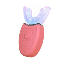 将图片加载到图库查看器，Electric U-Shaped Toothbrush for Adults - Soft-Bristles Teeth Whitening Kit, Oral Care with Auto-Timing &amp; 360° Gum Protection
