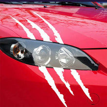 将图片加载到图库查看器，Reflective Monster Claw Car Sticker – Scratch Stripe Headlight Decal | Waterproof Vinyl Auto Exterior Decoration Accessories
