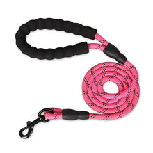 将图片加载到图库查看器，Reflective Dog Leash – Heavy Duty Traction Rope with Padded Handle for Strong Dogs
