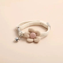 Load image into Gallery viewer, Adjustable Flower Cat Collar with Bell – Cute Breakaway Pet Collar for Kittens &amp; Small Dogs
