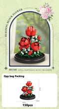 将图片加载到图库查看器，Eternal Flower Bouquet Bonsai Potted Plant Micro Building Blocks Model Home Decoration Puzzle Toys Kids Birthday Christmas Gifts
