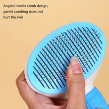 Load image into Gallery viewer, Pet Hair Remover Dog Brush Cat Comb Grooming Tools Dogs Accessories Cat Supplies Stainless Steel Beauty Massage Comb  Dog Cat Brush Pet Brush for Long and Short Hair with Self-Cleaning Brush
