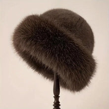 Load image into Gallery viewer, Furry Hats For Women, Autumn Winter Korean Style Warm Hats, Solid Color Flattering Mongolian Hats, Thickened Winter Outfits
