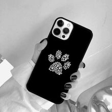 将图片加载到图库查看器，Dog Foot Print Colorful Pattern Phone Case For Iphone 14 Se 2020 Xr Xs 11 12 13 Mini Pro Max 6 7 8 Plus  Ultra Designer Printed Hard Back Case
