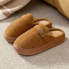 Load image into Gallery viewer, Winter Women's Slippers Home Plush Luxury Designer Woman Shoes Indoor Fluffy Fashion Platform Fuzzy Fur Slides Elegant Flat Soft
