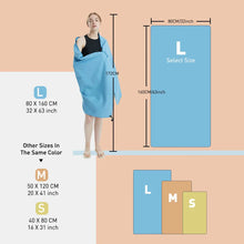 Load image into Gallery viewer, Microfiber Quick-Dry Towel – Lightweight Sandproof Sports &amp; Travel Towel for Gym, Beach, Swim &amp; Yoga
