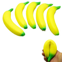 将图片加载到图库查看器，Anti-Stress Squishy Banana Toy – Jumbo Slow Rising Fruit Squeeze
