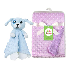 Load image into Gallery viewer, Personalized Newborn Baby Blanket with Name &amp; Custom Stroller Gift Set
