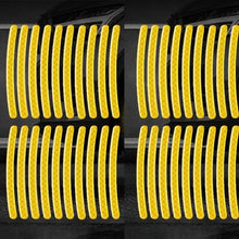 Load image into Gallery viewer, Car Wheel Hub Reflective Stripes Stickers – Night Safety Tire Rim Decals, Waterproof Warning Tape for Vehicle Decoration
