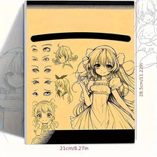 Load image into Gallery viewer, Anime Character Line Art Drawing Book - 48 Pages for Tracing &amp; Painting Practice
