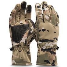 Load image into Gallery viewer, Men Women Winter Tactics Outdoors Camouflage Thickened Ski Gloves Waterproof Touch Screen Skiing Camping Cycling Fishing Glove
