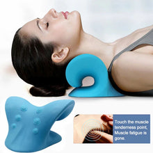 Load image into Gallery viewer, Neck Stretcher &amp; Cervical Traction Massager Pillow for Shoulder &amp; Spine Relief

