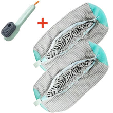 将图片加载到图库查看器，Shoe Washing Machine Bag with Brush Set – Durable Laundry Cleaner (1–4PCS)
