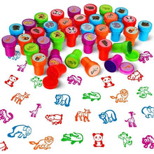 Load image into Gallery viewer, 10pcs Assorted Self-Inking Stamps for Kids - DIY Craft &amp; Scrapbooking
