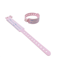 Load image into Gallery viewer, 100pcs Waterproof Soft PVC Medical Wristbands Writable Patient Identification Bracelets  Vinyl Band for Healthcare
