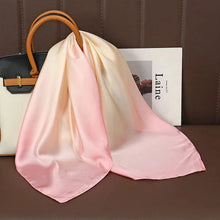 Load image into Gallery viewer, Luxury Satin Silk Square Scarf – Shawl, Hijab &amp; Fashion Wrap 2023
