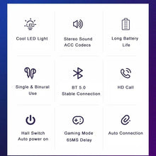 将图片加载到图库查看器，NEW AIR X15 Earphones Bluetooth Wireless Gamer Headphones 65ms Low Latency Earbuds fone Gamer Headset Gamer With Mic Handfree
