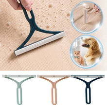将图片加载到图库查看器，Silicone Double Sided Pet Hair Remover Lint Remover Clean Tool Shaver Sweater Cleaner Fabric Shaver Scraper for Clothes Carpet Double Carpet Wooden Manual Roller Professional Reusable Lint Cleaner for Pet Hair
