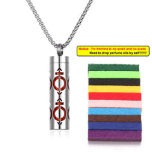 Load image into Gallery viewer, Stainless Steel Aromatherapy Necklace – Oil Diffuser Pendant
