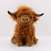Load image into Gallery viewer, Highland Cow Plush Toy - Adorable Realistic Stuffed Animal with Long Fluffy Hair, Soft Cuddly Gift for Kids, Children &amp; Collecto
