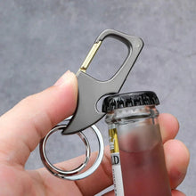 将图片加载到图库查看器，Men's Multifunctional Keychain Bottle Opener Anti-Lost Car Key Ring Creative Waist Hanging Design
