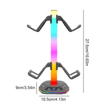 Load image into Gallery viewer, For Playstation5 Controller Holder Earphone Hanger Accessories Gaming RGB Headphone Stand for Desktop Gamer PS4 Xbox PS5 Gamepad
