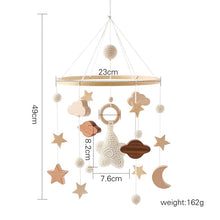 Load image into Gallery viewer, Baby Wooden Bed Bell Cartoon Rabbit Mobile
