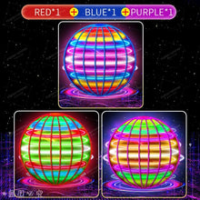 将图片加载到图库查看器，Flying Spinner Ball with LED Lights – Hand-Controlled Boomerang Toy for Kids &amp; Adults, 360° Rotating Indoor Outdoor Hover Ball
