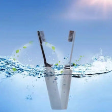 Load image into Gallery viewer, Portable Compact Charcoal Folding Toothbrush - Perfect for TravelCamping, and Hiking - Easy to Take and Efficient Teethbrush
