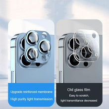 Load image into Gallery viewer, Camera Lens Protector on For iPhone 14 13 12 Pro Max 13Mini Tempered Glass For iPhone 11 13 14 Pro 14Plus Metal Camera Protector Camera Film Protective Lens Case

