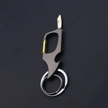将图片加载到图库查看器，Men's Multifunctional Keychain Bottle Opener Anti-Lost Car Key Ring Creative Waist Hanging Design
