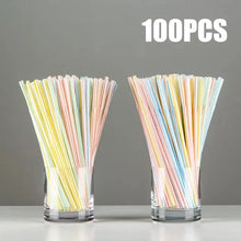 Load image into Gallery viewer, 50-1000Pcs Multicolor Drinking Straws – Milk Tea &amp; Party Supplies
