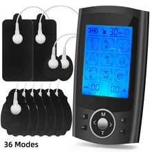 Load image into Gallery viewer, INSMART TENS Massager Rechargeable Muscle Stimulator EMS Dual Channel Electrode Pads 36 Modes for Neck Muscle Massage Relax

