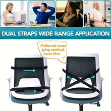 将图片加载到图库查看器，Ergonomic Memory Foam Lumbar Support Cushion – Back Pillow for Office Chair, Car, and Home Use

