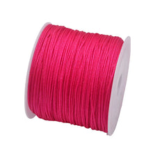 Load image into Gallery viewer, 50 Yards 0.8mm Braided Nylon Cord – Durable Satin String for Jewelry Making, Beading, Macrame, Chinese Knot &amp; DIY Crafts
