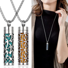 Load image into Gallery viewer, Stainless Steel Aromatherapy Necklace – Oil Diffuser Pendant
