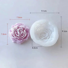 Load image into Gallery viewer, 3D Peony Flower Silicone Candle Mold – DIY Relief Candle, Soap &amp; Resin Mold for Handmade Crafts, Gifts &amp; Home Décor
