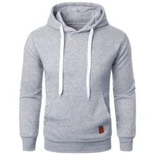 Load image into Gallery viewer, Men’s Casual Lightweight Hoodie – Solid Color Drawstring Pullover Sweatshirt for Streetwear &amp; Outdoor Style
