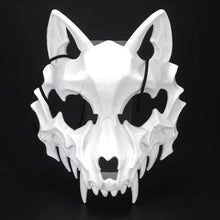 Load image into Gallery viewer, Halloween Half-Face Mask - Dragon, Tiger, Tengu, Wolf, and Skull Designs
