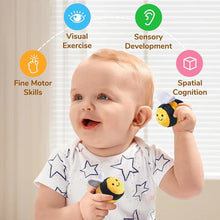 Load image into Gallery viewer, Soft Baby Beehive Toy with 5 Sensory Rattles for 6-12 Months
