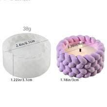 Load image into Gallery viewer, Hemp Rope Candle Cup Silicone Mold – DIY Succulent Pot, Cement, Resin &amp; Gypsum Craft Mold for Home Décor &amp; Storage Boxes
