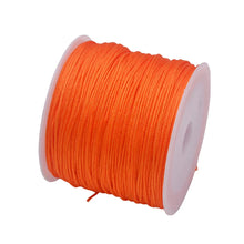 Load image into Gallery viewer, 50 Yards 0.8mm Braided Nylon Cord – Durable Satin String for Jewelry Making, Beading, Macrame, Chinese Knot &amp; DIY Crafts
