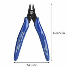 Load image into Gallery viewer, NJBLZQ Pliers Carbon Steel Pliers Electrical Wire Cable Cutters Cutting Side Snips Flush Pliers Nipper Home Hand Tools Blue
